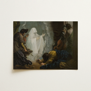 Saul and the Witch of Endor - Benjamin West Art Print / Canvas, 16x12’’ / 41x31cm / Unframed / no Border, Posters Prints & Visual Artwork,