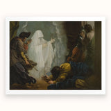 Saul and the Witch of Endor - Benjamin West Art Print / Canvas Painting Witch Endor Ghost Samuel Saul Benjamin West Art, Moonlight Breaks,