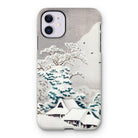 Sawatari in Snow - Hiroaki Takahashi Iphone Case, 11 / Matte, Iphone Case Japanese Winter Landscape Artwork Snow-covered Houses