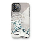Sawatari in Snow - Hiroaki Takahashi Iphone Case, 11 Pro / Matte, Iphone Case Japanese Winter Landscape Artwork Snow-covered Houses