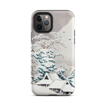 Sawatari in Snow - Hiroaki Takahashi Iphone Case, 11 Pro / Matte, Winter Landscape Phone Case