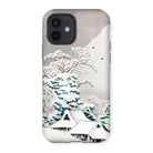 Sawatari in Snow - Hiroaki Takahashi Iphone Case, 12 / Matte, Phone Case Japanese Winter Landscape Artwork Snow-covered Houses
