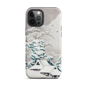 Sawatari in Snow - Hiroaki Takahashi Iphone Case, 12 Pro Max / Matte, Snowy Landscape Phone Case