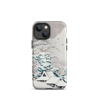 Sawatari in Snow - Hiroaki Takahashi Iphone Case, 13 Mini / Matte, Snowy Landscape Phone Case