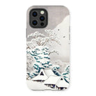 Sawatari in Snow - Hiroaki Takahashi Iphone Case, 13 Pro / Matte, Phone Case Japanese Winter Landscape Artwork Snow-covered Houses