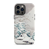 Sawatari in Snow - Hiroaki Takahashi Iphone Case, 13 Pro Max / Matte, Phone Case Winter Landscape Design