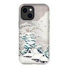 Sawatari in Snow - Hiroaki Takahashi Iphone Case, 14 Plus / Matte, Phone Case Japanese Winter Landscape Snow-covered Houses Trees