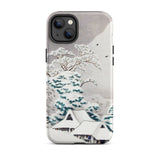 Sawatari in Snow - Hiroaki Takahashi Iphone Case, 14 Plus / Matte, Phone Case Snowy Landscape Design