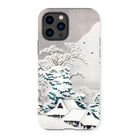 Sawatari in Snow - Hiroaki Takahashi Iphone Case, 14 Pro / Matte, Iphone Case Japanese Winter Landscape Artwork Snow-covered Houses