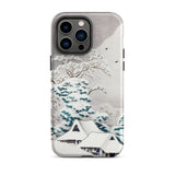 Sawatari in Snow - Hiroaki Takahashi Iphone Case, 14 Pro Max / Matte, Snowy Landscape Phone Case