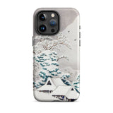 Sawatari in Snow - Hiroaki Takahashi Iphone Case, 15 Pro Max / Matte, Snowy Landscape Phone Case