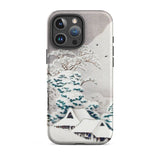 Sawatari in Snow - Hiroaki Takahashi Iphone Case, 16 Pro Max / Matte, Winter Landscape Phone Case