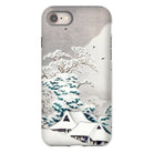 Sawatari in Snow - Hiroaki Takahashi Iphone Case, 8 / Matte, Phone Case Japanese Winter Landscape Snow-covered Houses Trees