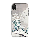 Sawatari in Snow - Hiroaki Takahashi Iphone Case, Xr / Matte, Phone Case Japanese Winter Landscape Artwork Snow-covered Houses