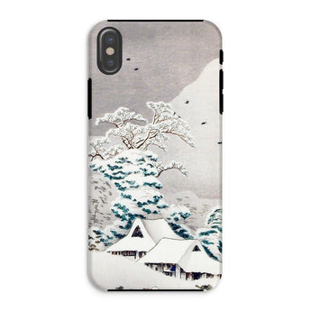 Sawatari in Snow - Hiroaki Takahashi Iphone Case, Xs / Matte, Phone Case Japanese Winter Landscape Snow-covered Houses Trees