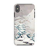 Sawatari in Snow - Hiroaki Takahashi Iphone Case, Xs Max / Matte, Phone Case Japanese Winter Landscape Snow-covered Houses Trees