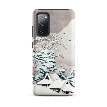 Sawatari in Snow - Hiroaki Takahashi Samsung Case, Galaxy S20 Fe / Matte, Phone Case Winter Landscape Design Snow-covered Trees Houses