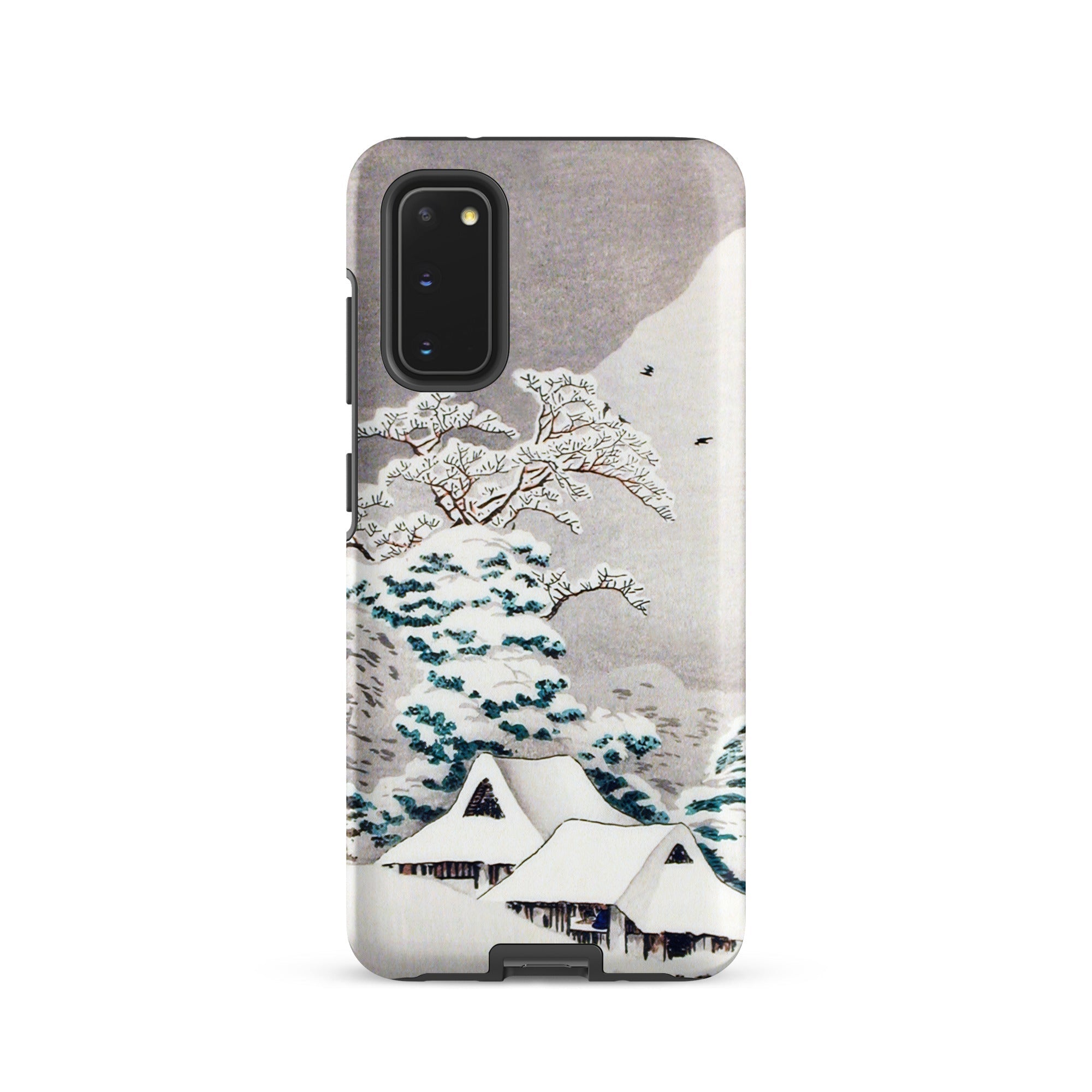 Sawatari in Snow Hiroaki Takahashi Samsung Case, Galaxy S20 / Matte, White Phone Case Winter Landscape Design