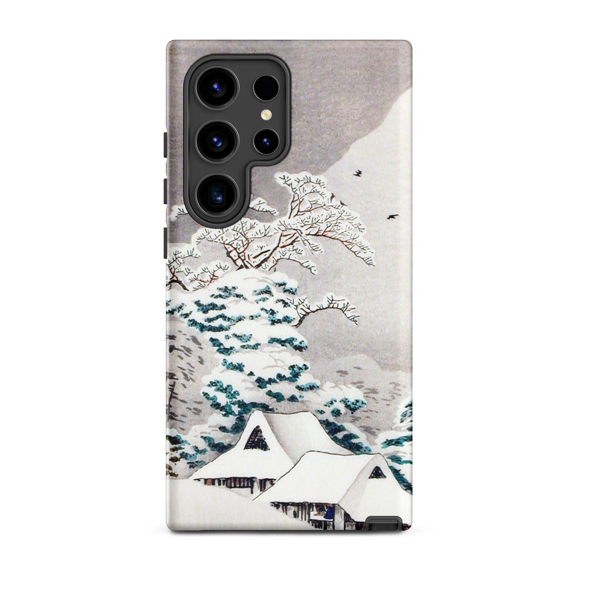 Sawatari in Snow Hiroaki Takahashi Samsung Case, Galaxy S24 Ultra / Matte, Smartphone Case Snowy Landscape Design