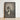 Black-framed Portrait Print Woman Vintage Attire Glass Eye Scherzo Di Follia, Small Black Passe-partout, Soft Warm Gray, Pierson’s