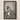 Black-framed Vintage-style Portrait Print Woman Ornate Dark Gown Scherzo Di Follia, Small Black Passe-partout, Soft Warm Gray, Pierson’s