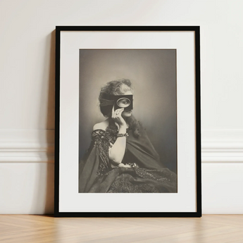 Scherzo Di Follia - Pierre-louis Pierson Art Print / Canvas, Scherzo Di Follia, Small Black Passe-partout, Soft Warm Gray, Pierson’s