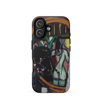 Sculptor’s Studio - Max Beckmann Phone Case Iphone 17 / Matte Iphone 12 Case Abstract Art Design Green Black