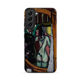Sculptor’s Studio - Max Beckmann Phone Case Samsung Galaxy S22 Plus / Matte Phone Case Vibrant Expressionistic Painting Figure Green Pink