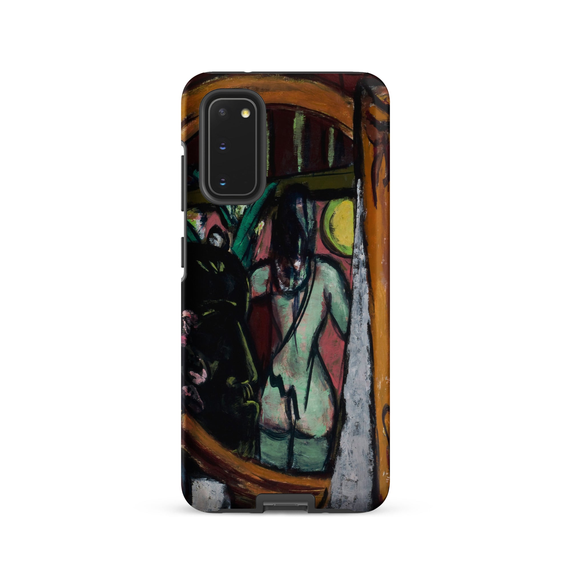 Sculptor’s Studio Max Beckmann Samsung Case, Galaxy S20 / Matte, Smartphone Case Colorful Expressive Painting Figure
