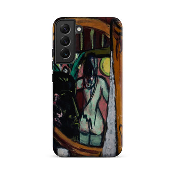 Sculptor’s Studio - Max Beckmann Samsung Case, Galaxy S22 Plus / Matte, Smartphone Case Colorful Abstract Painting