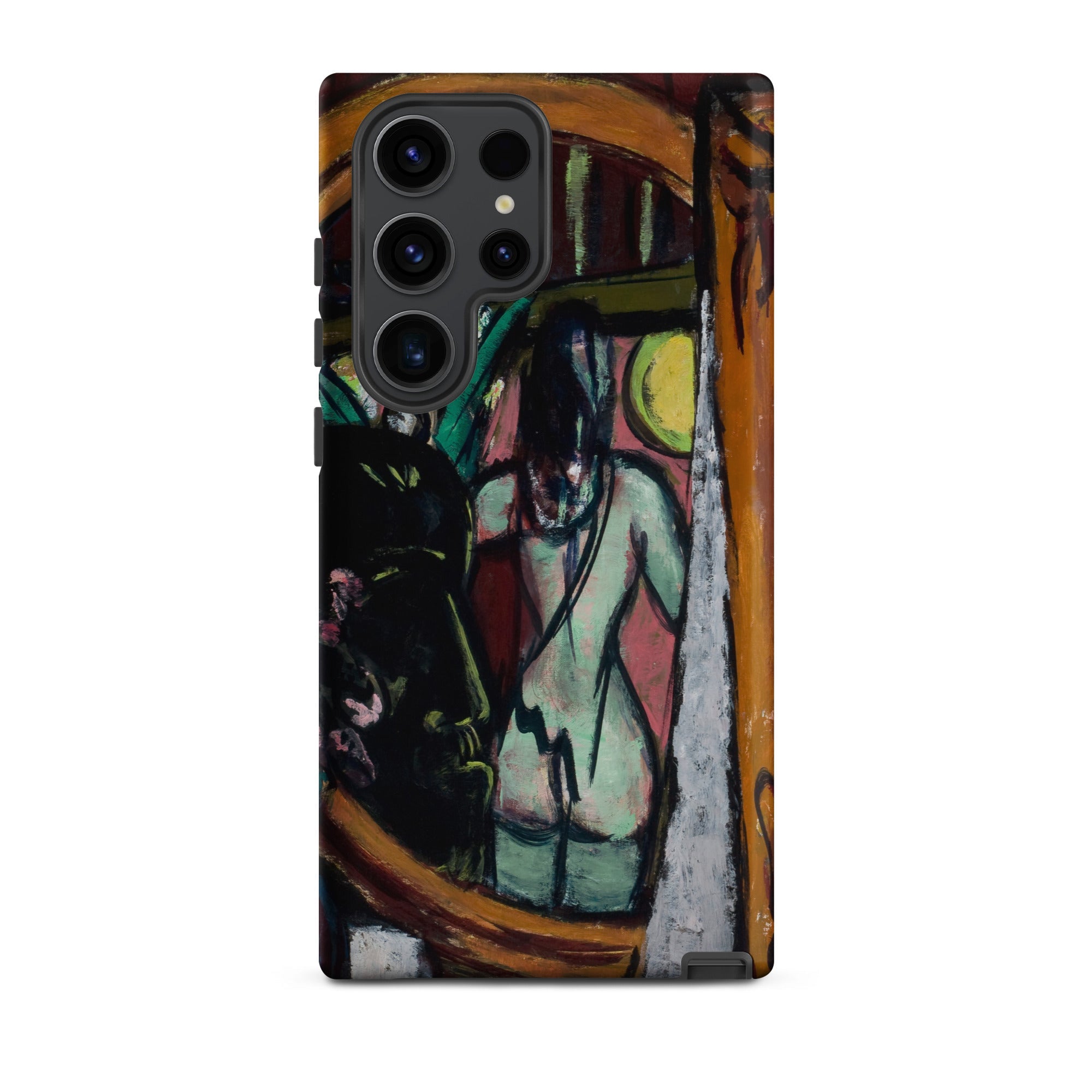 Sculptor’s Studio Max Beckmann Samsung Case, Galaxy S23 Ultra / Matte, Smartphone Case Expressionist Painting Nude Figure