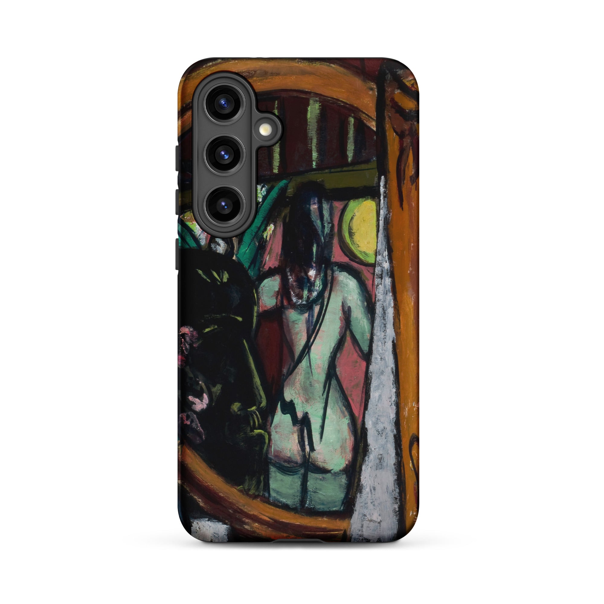 Sculptor’s Studio Max Beckmann Samsung Case, Galaxy S24 Plus / Matte, Smartphone Case Expressionist Painting Nude Figure