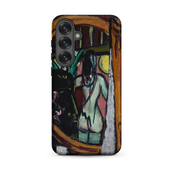 Sculptor’s Studio - Max Beckmann Samsung Case, Galaxy S25 Plus / Matte, Smartphone Case Colorful Abstract Painting