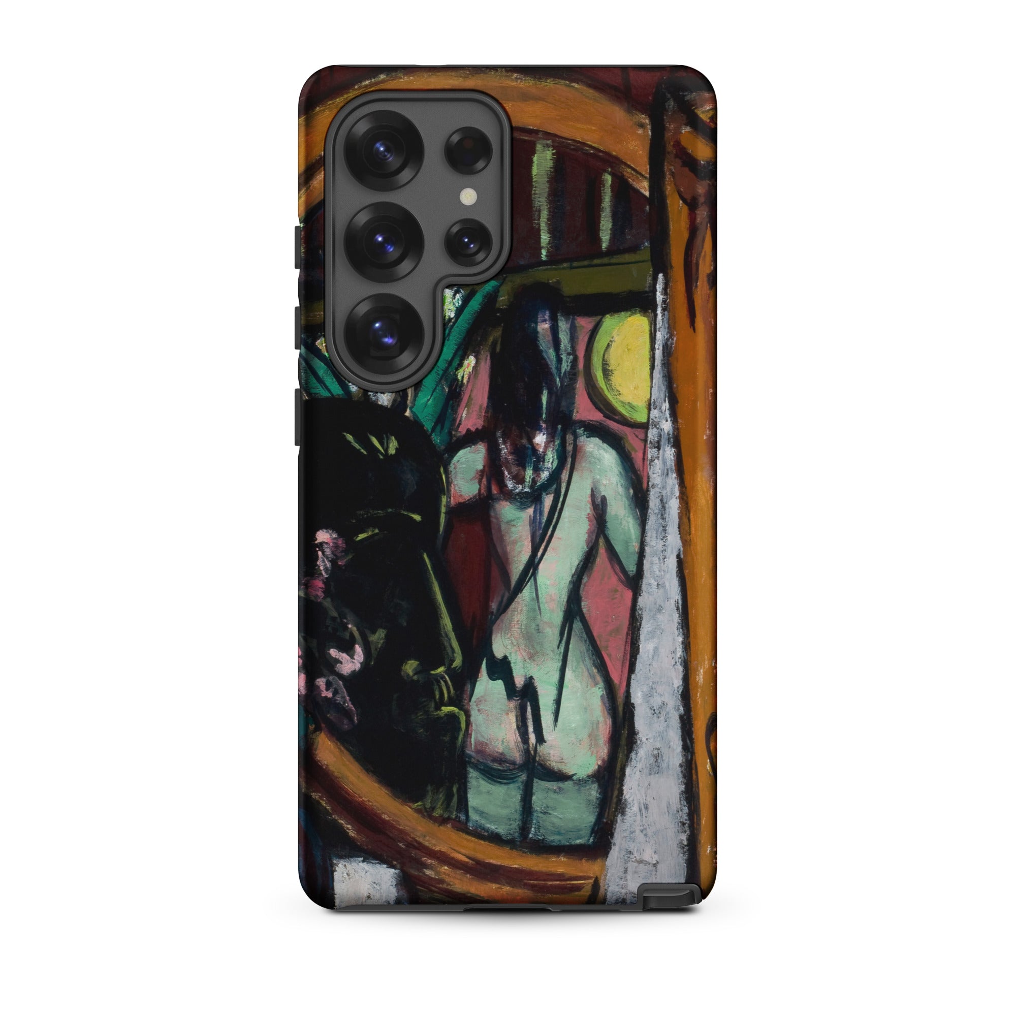 Sculptor’s Studio Max Beckmann Samsung Case, Galaxy S25 Ultra / Matte, Black Smartphone Case Abstract Painting Design
