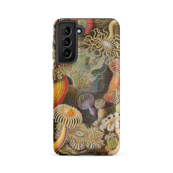 Sea Anemones - Ernst Haeckel Phone Case, Samsung Galaxy S21 Fe / Matte, Mobile Cases, Toby Leon
