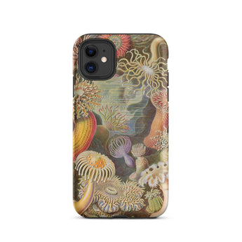Sea Anemones - Ernst Haeckel Phone Case Iphone 11 / Matte Sea Anemone Patterned Phone Case Ernst Haeckel, Sentient Flares, Cup-spined