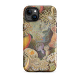 Sea Anemones - Ernst Haeckel Phone Case Iphone 15 Plus / Matte Floral-patterned Phone Case Ernst Haeckel, Sentient Flares, Cup-spined
