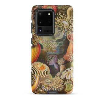 Sea Anemones - Ernst Haeckel Samsung Case, Galaxy S20 Ultra / Matte, Smartphone Case Vibrant Ornate Illustration Sea Anemones