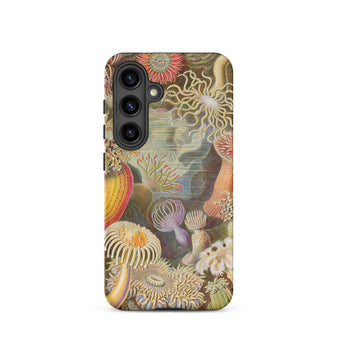 Sea Anemones - Ernst Haeckel Samsung Case, Galaxy S24 / Matte, Phone Case Colorful Vintage-style Illustration Sea Anemones Marine