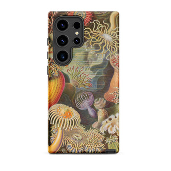 Sea Anemones - Ernst Haeckel Samsung Case, Galaxy S24 Ultra / Matte, Smartphone Case Vibrant Intricate Illustration Marine Invertebrates Sea