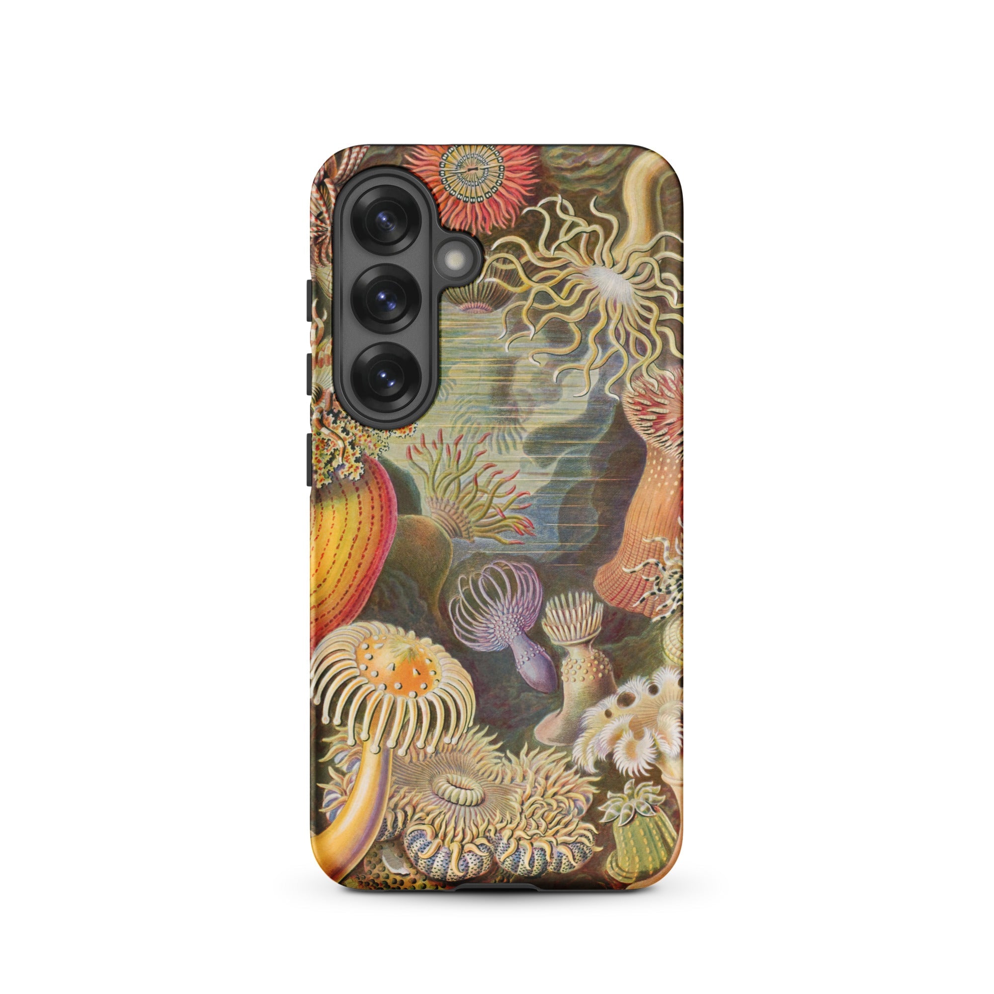 Sea Anemones Ernst Haeckel Samsung Case, Galaxy S25 / Matte, Smartphone Case Colorful Illustration Sea Anemones