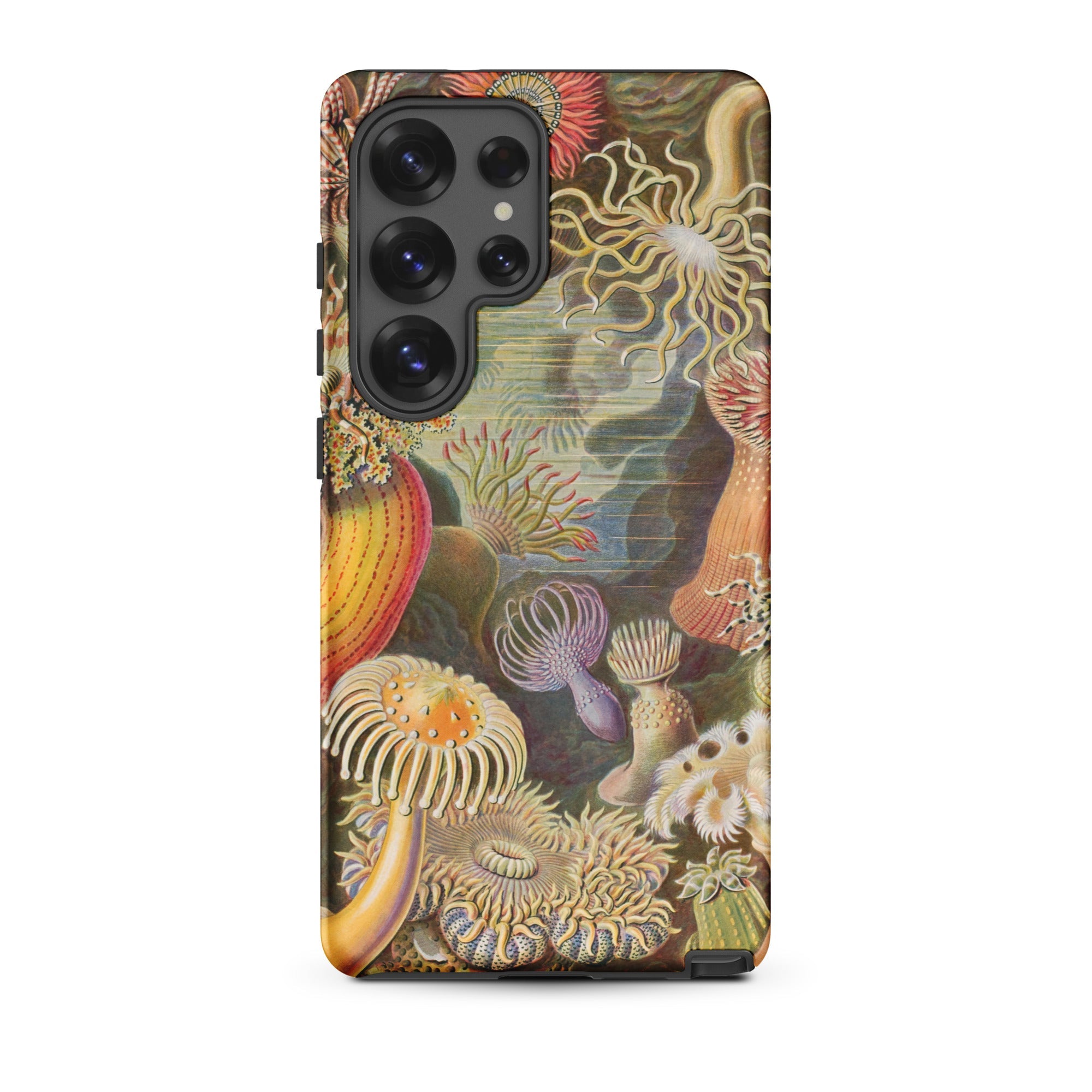 Sea Anemones Ernst Haeckel Samsung Case, Galaxy S25 Ultra / Matte, Smartphone Case Vibrant Artistic Depiction Marine Organisms Sea