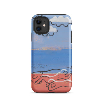 He and Sea Beach - Mikulas Galanda Iphone Case, 11 / Matte, Phone Case Beach Scene