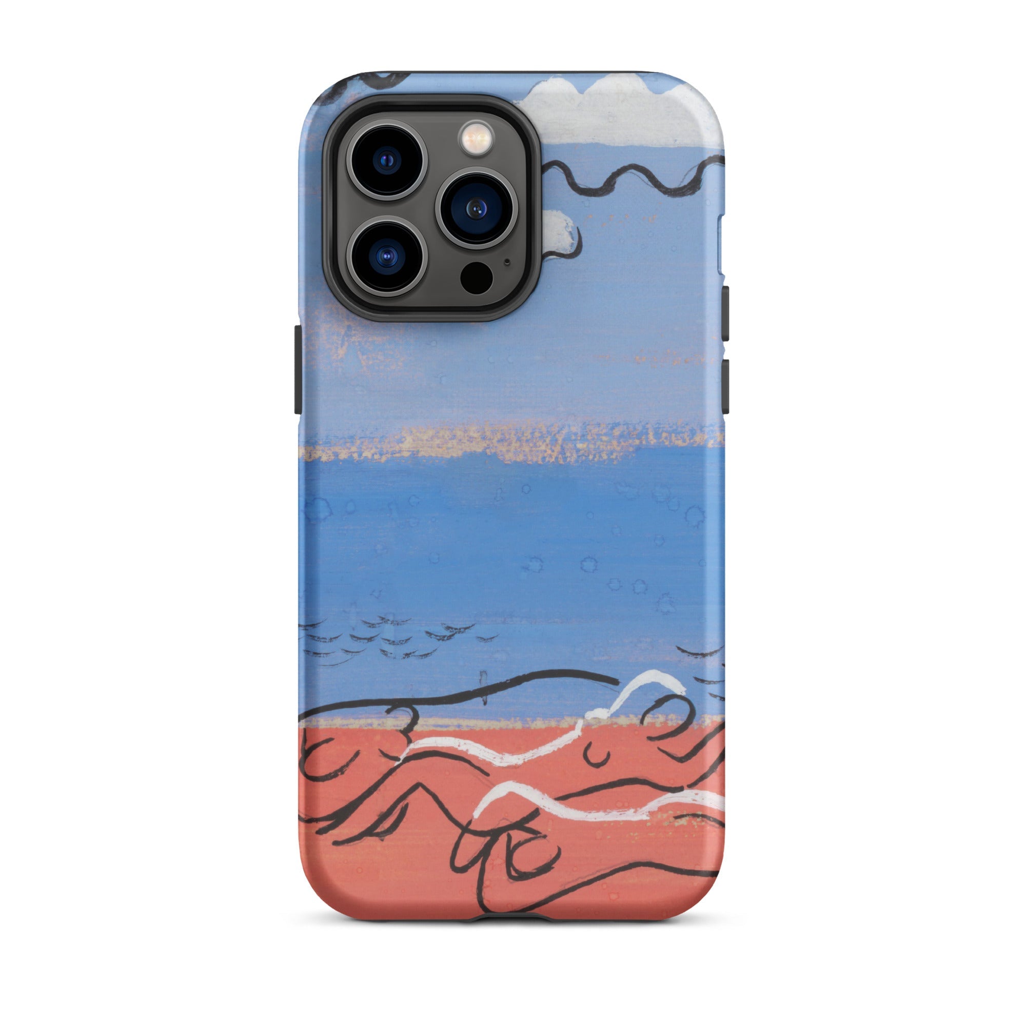He and Sea Beach Mikulas Galanda Iphone Case, 14 Pro Max / Matte, Artistic Iphone Case