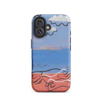 He and Sea Beach - Mikulas Galanda Iphone Case, 16 / Matte, Phone Case Beach Scene