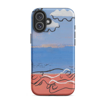 He and Sea Beach - Mikulas Galanda Iphone Case, 16 Plus / Matte, Phone Case Beach Scene