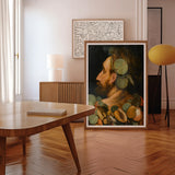 Sea God - Frans Floris Flemish Renaissance Art Print, Surrealist Portrait Painting Person Fruit Elements Incorporated Profile