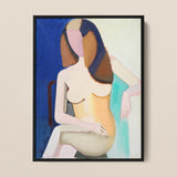 Seated Female Model - Vilhelm Lundstrøm Art Print / Canvas, 12x16’’ / 31x41cm / Black Frame, Posters Prints & Visual Artwork, Toby Leon