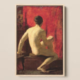 Seated Male Model - William Etty Art Print / Canvas, Posters Prints & Visual Artwork, Toby Leon