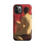 Seated Male Model - William Etty Iphone Case, 11 Pro / Matte, Iphone Pro Max Case Classical Painting Seated